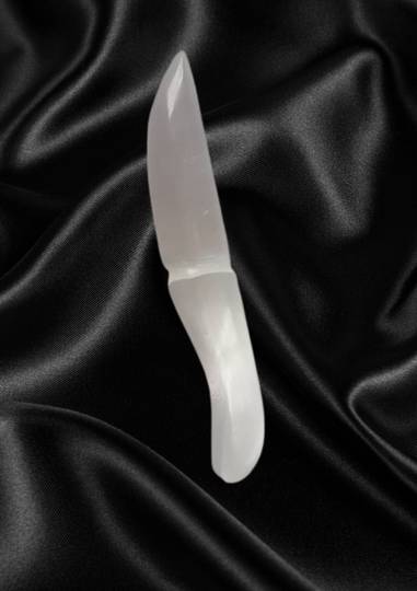 Selenite Crystal Athame/Knife k1008